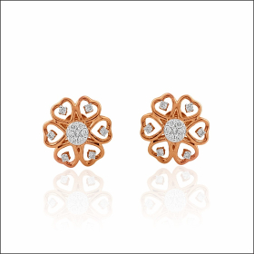 Blooming Hearts Diamond Earrings