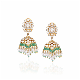 Traditional Brilliance Polki Diamond Earrings