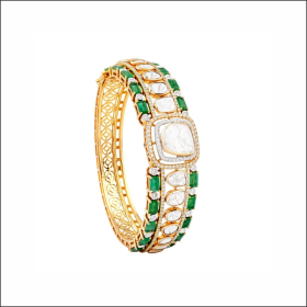 Contemporary Splendor Exquisite Polki Diamond Bracelet