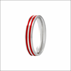 Sleek Edge Sterling Silver Band