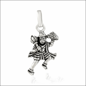 Mahabali Hanuman Motif Sterling Silver Locket