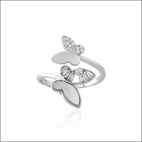 Captivating Butterfly Silver Ring