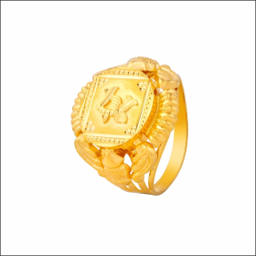 Regal Glamour Gold Ring
