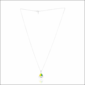 Cheerful Cloud Motif Sterling Silver Chain Set