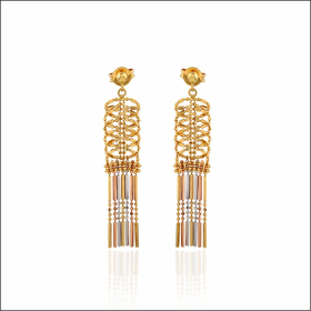 Elegant Dangling Italian-Style Drop Earrings
