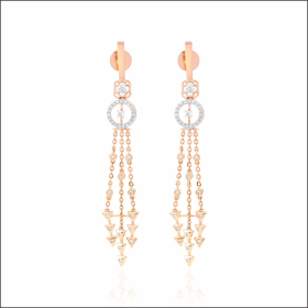 Dancing Sparkle Diamond Latkan Earrings
