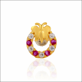 Delicate Glow Gold Nose Ring