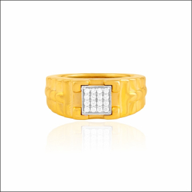 Glimmering Elegance Gold Ring