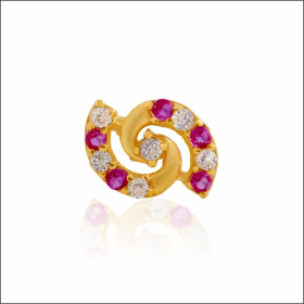 Cultural Radiance Gold Nose Pin