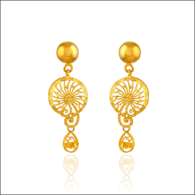 Gilded Mirage Gold Earrings