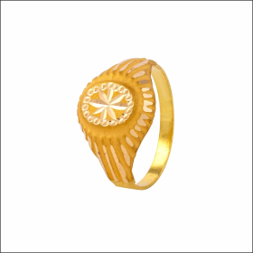 Beaming Elegance Gold Ring