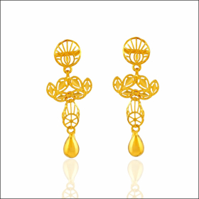 Modern Gleam Gold Earrings