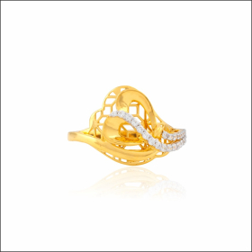 Enchanting Curves Gold Ring