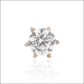 Radiant Sparkle Gold Nose Pin