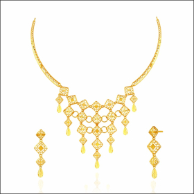 Magical Grace Gold Necklace Set