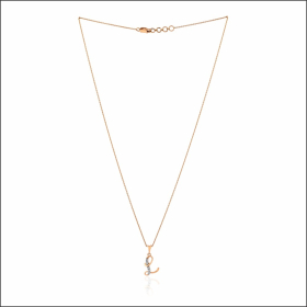 Timeless Spark Alphabet L Diamond Pendant