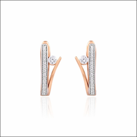 Enchanting Elegance Rose Gold Bali Earrings