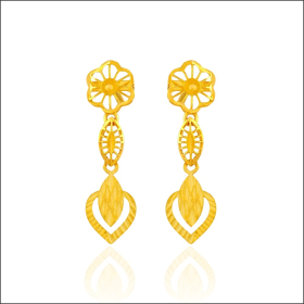 Modern Marvel Gold Earrings