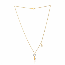 Captivating Lock and Key Diamond Pendant
