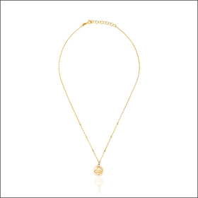 Floral Magnificence Rose Gold Chain