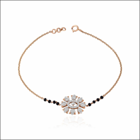 Sparkling Radiance Diamond Mangalsutra Bracelet