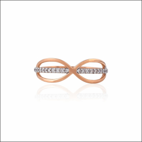 Glorious Infinity Rose Gold Ring
