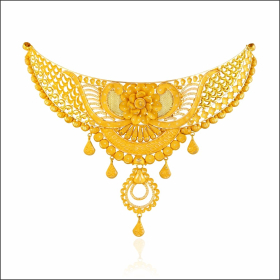 Classic Gleam Gold Necklace Set