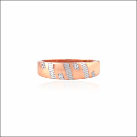 Sophisticated Sparkle Rose Gold Ring