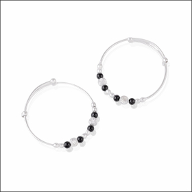 Traditional Minimalist Silver Baby Kada