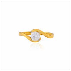 Gleaming Curves Gold Ring