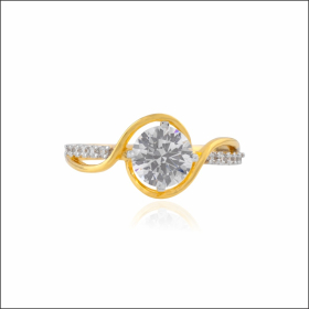 Entrancing Grace Gold Ring