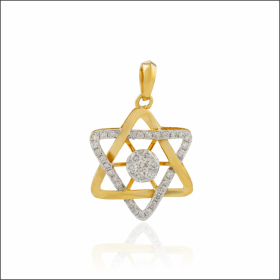 Starlit Beam Diamond Pendant