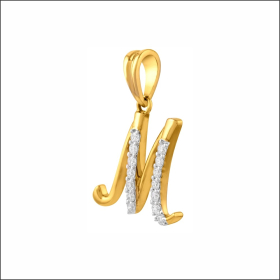 Magnificent Magic M Diamond Pendant