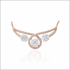 Forever Elegance Diamond Mangalsutra Locket