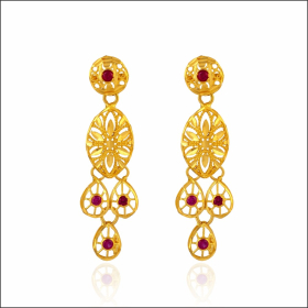 Dainty Blooms Gold Earrings