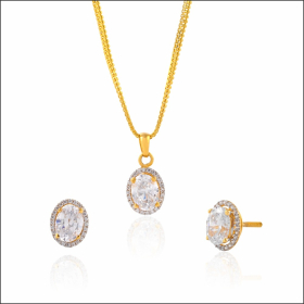 Majestic Marvel Gold Pendant Set