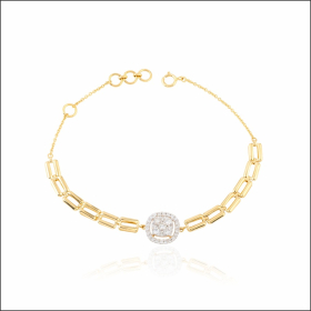 Enigmatic Glory Diamond Bracelet