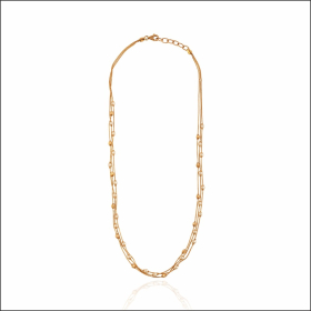 Enigmatic Multi Layer Gold Chain