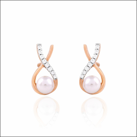 Modern Delight Rose Gold Earrings
