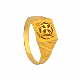 Dazzling Elegance Gold Ring