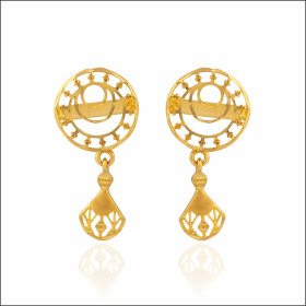 Gracious Charm Gold Earrings
