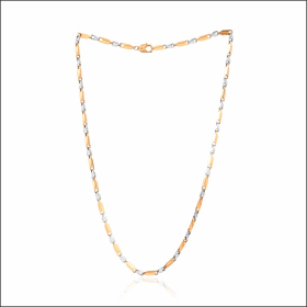 Modish Brilliance Dual tone Gold Chain