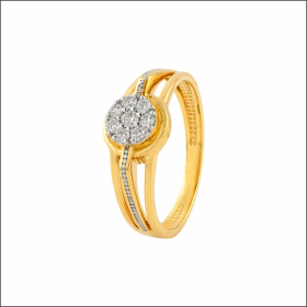 Modish Halo Setting Diamond Ring
