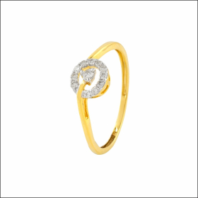 Sparkling Heart Diamond Ring