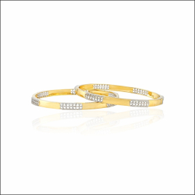 Dazzling Charm Diamond Bangles