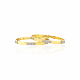 Sculpted Shine Diamond Bangles