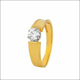 Graceful Claw-Set Solitaire Diamond Ring
