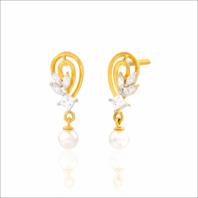 Sparkling Radiance Gold Earrings