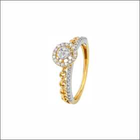 Sophisticated Halo Set Diamond Ring