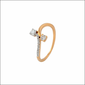Sleek Glimmer Diamond Ring